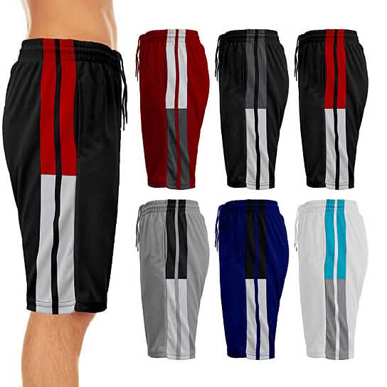 2-Pack: Men's Active Moisture-Wicking Mesh Performance Shorts Men's Bottoms D S - DailySale