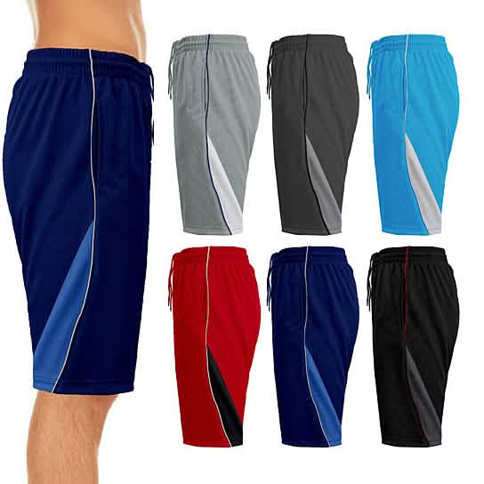 2-Pack: Men's Active Moisture-Wicking Mesh Performance Shorts Men's Bottoms E S - DailySale