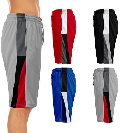 2-Pack: Men's Active Moisture-Wicking Mesh Performance Shorts Men's Bottoms F S - DailySale