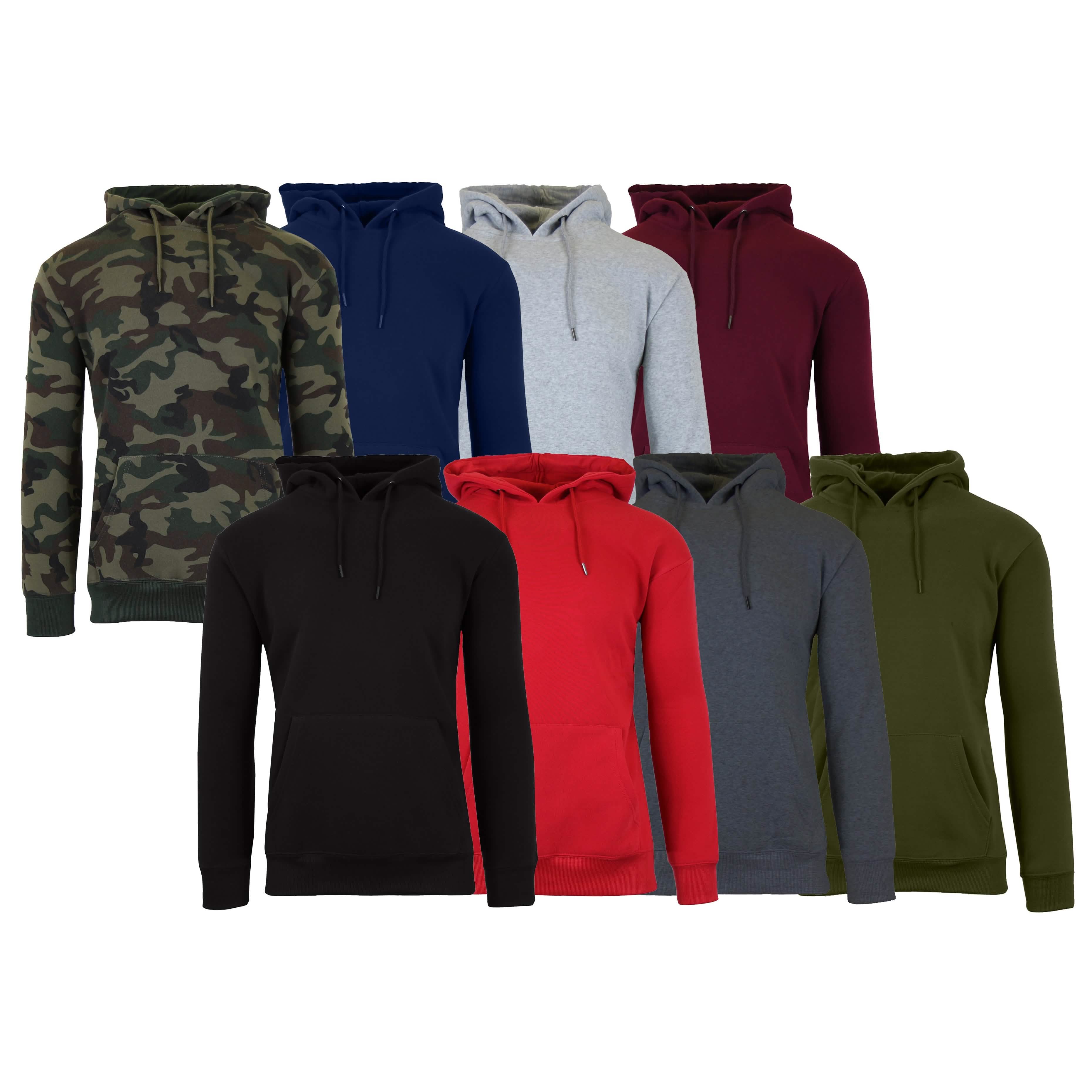 2-Pack: Men’s and Women’s Fleece Pullover Hoodie Men's Outerwear - DailySale