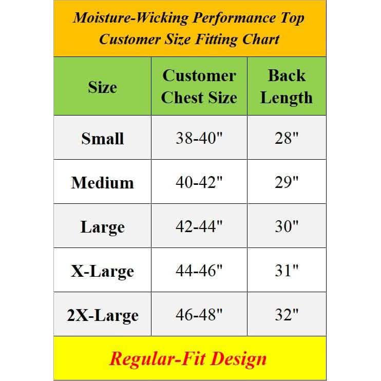 2-Pack: Men's Moisture Wicking Wrinkle Free Tagless Peformance Tops Men's Clothing - DailySale