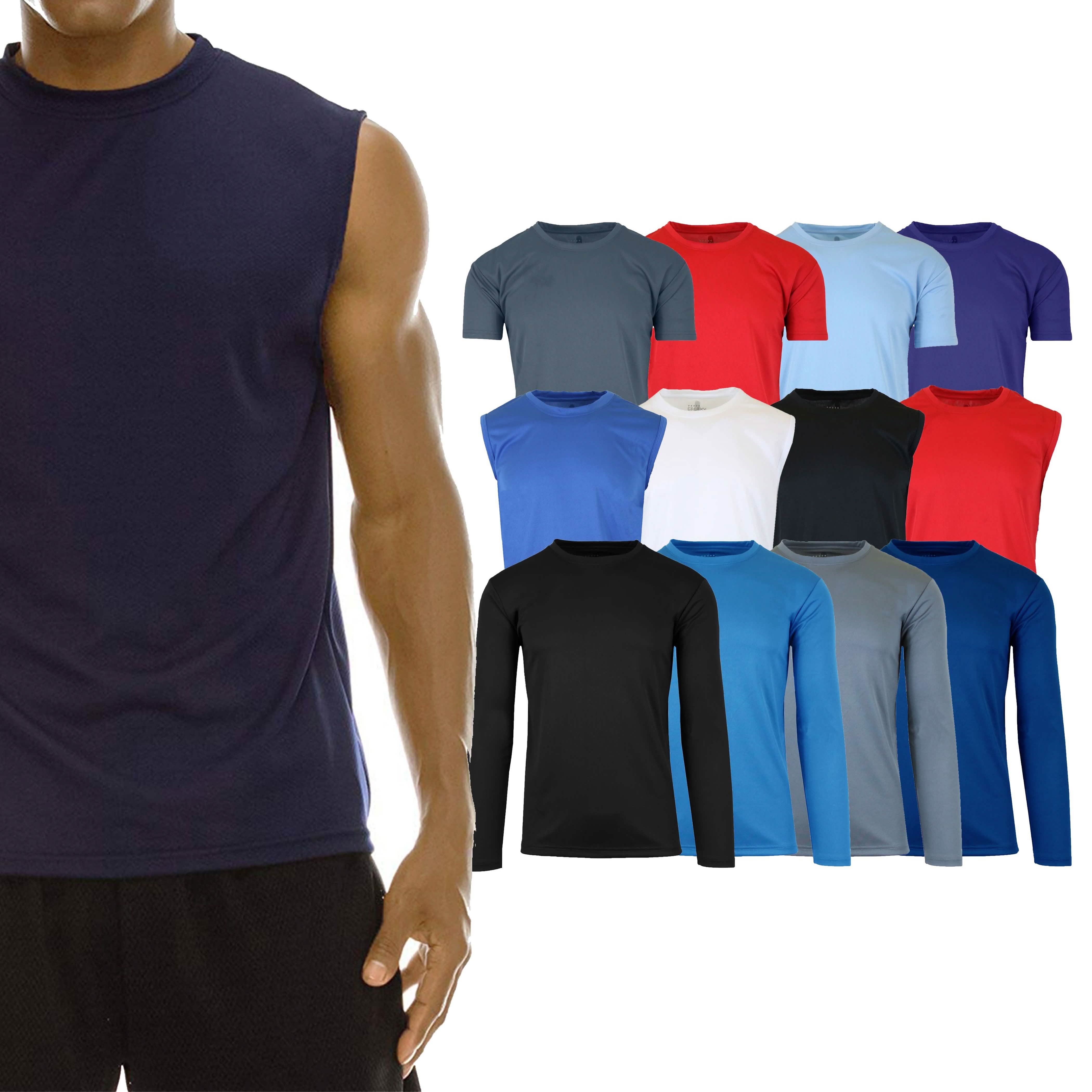 2-Pack: Men's Moisture Wicking Wrinkle Free Tagless Peformance Tops Men's Clothing - DailySale
