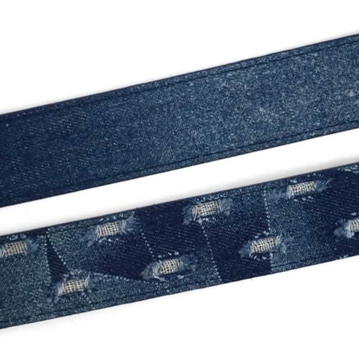 2-Pack: Men's Parquet Jean Washed Denim Belts - Size: Small Men's Apparel - DailySale