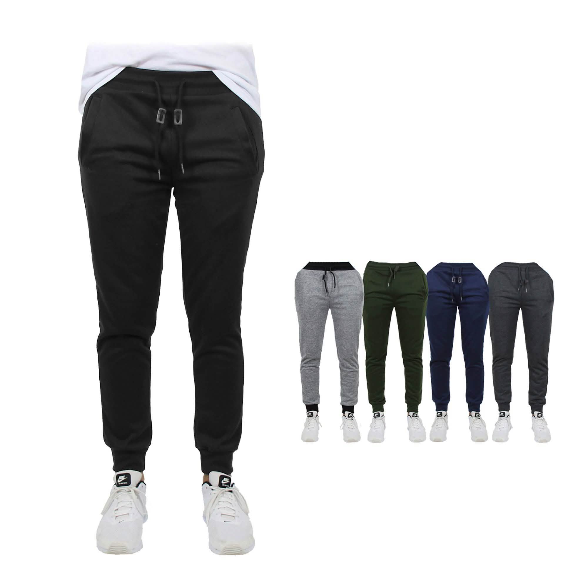 2-Pack: Men's Slim-Fit French Terry Jogger Lounge Pants Men's Clothing - DailySale