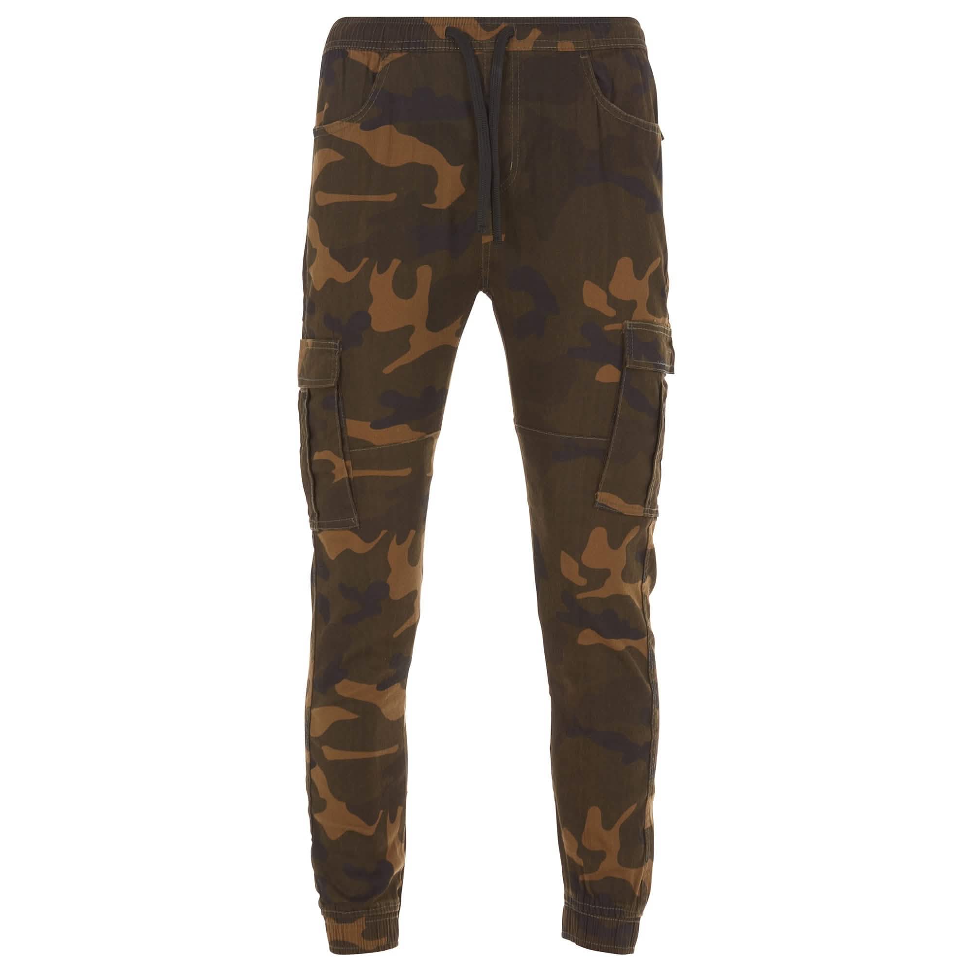 2-Pack: Men's Stretchy Camo Cargo Jogger Pants Men's Bottoms - DailySale