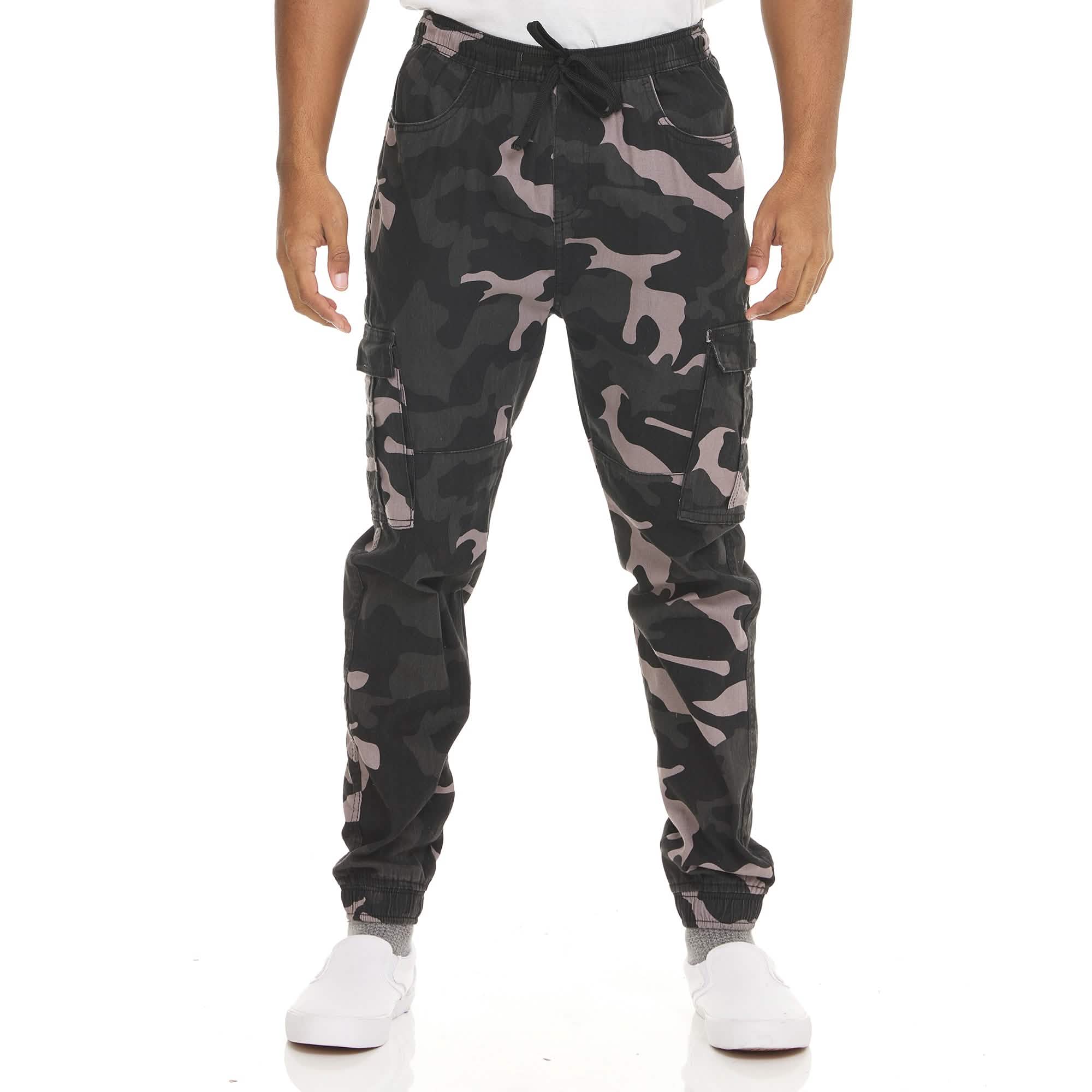 2-Pack: Men's Stretchy Camo Cargo Jogger Pants Men's Bottoms - DailySale