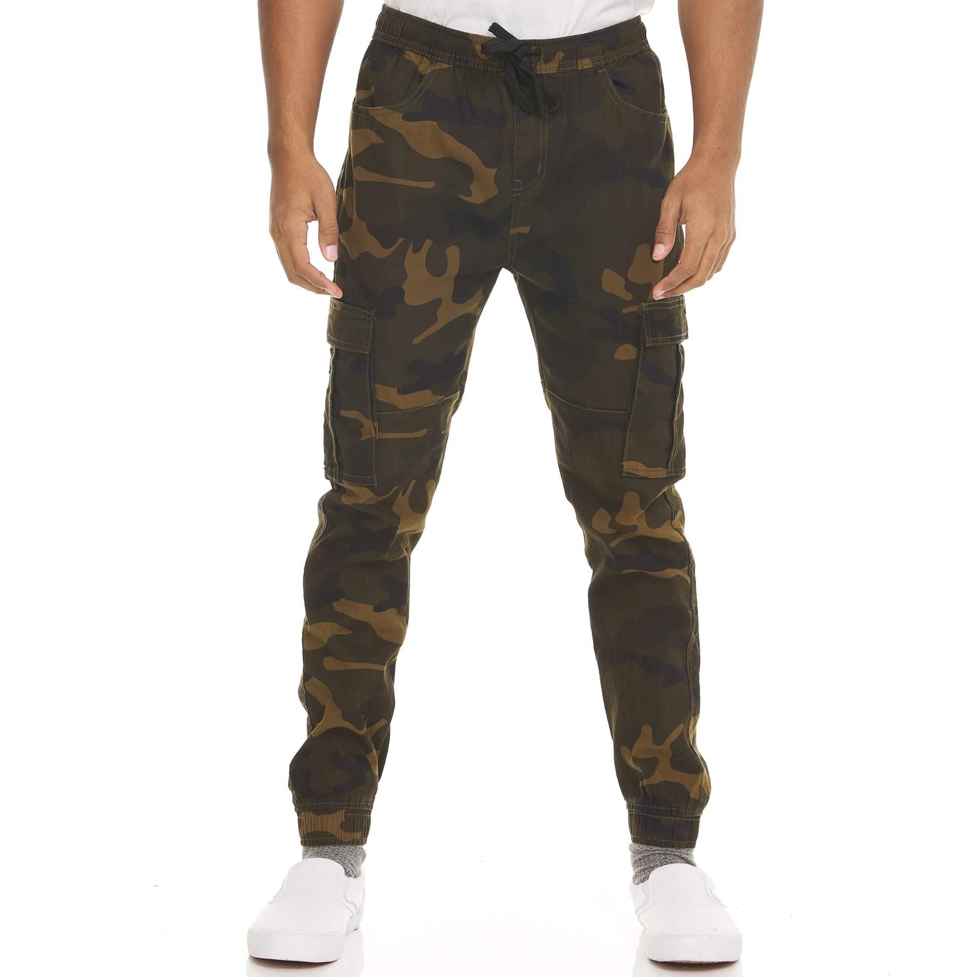2-Pack: Men's Stretchy Camo Cargo Jogger Pants Men's Bottoms - DailySale