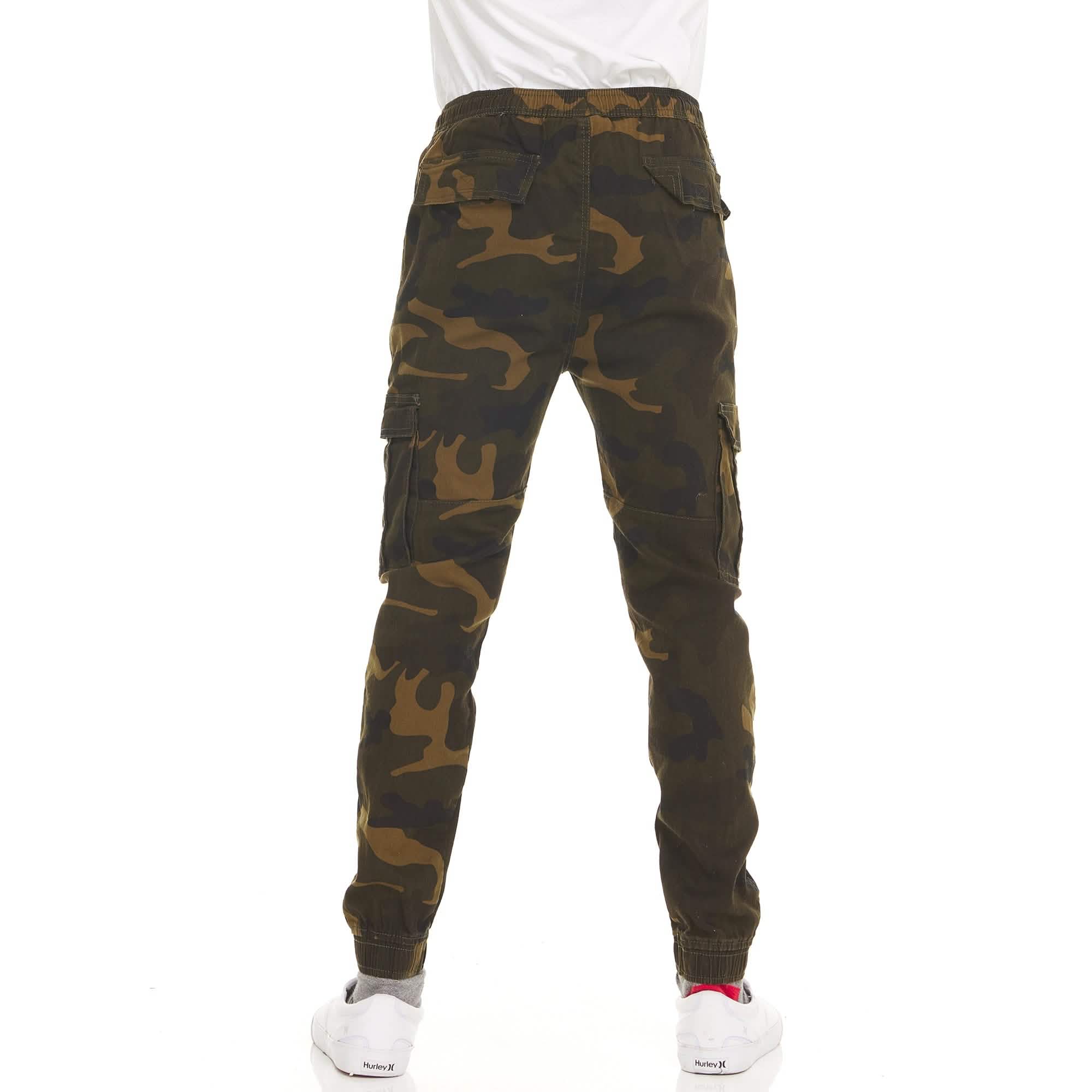 2-Pack: Men's Stretchy Camo Cargo Jogger Pants Men's Bottoms - DailySale