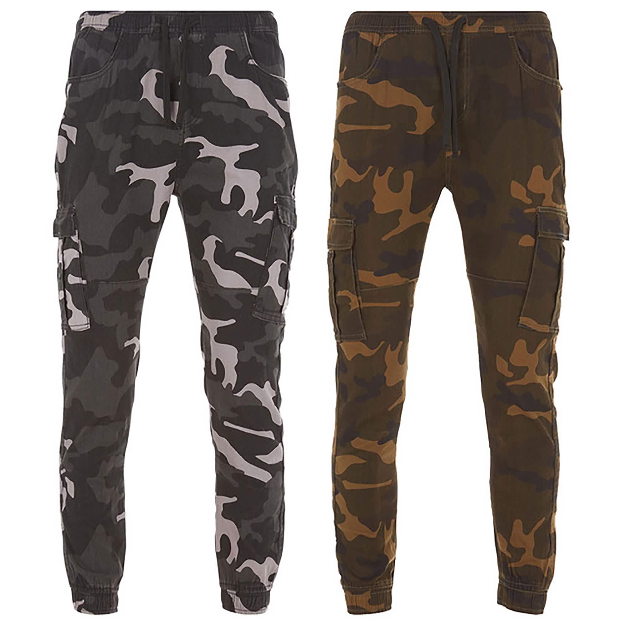 2-Pack: Men's Stretchy Camo Cargo Jogger Pants Men's Bottoms S - DailySale