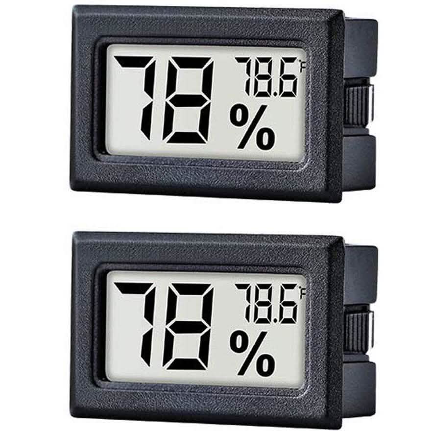 2-Pack: Mini Digital Hygrometer Gauge Indoor Thermometer Household Appliances - DailySale