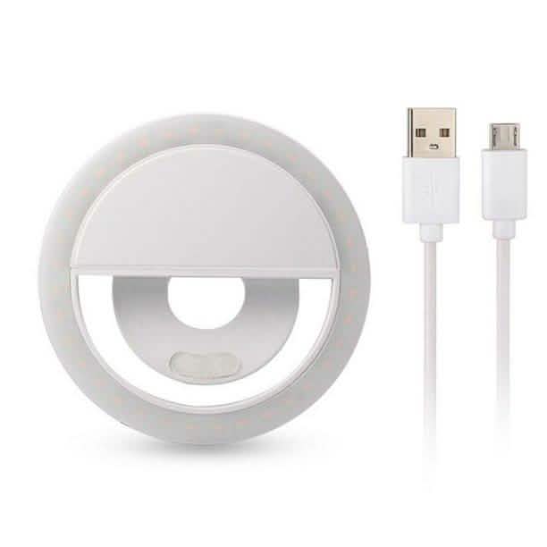 2-Pack: Mobile Ring Light Portable Selfie LED Light Ring Camera Flash Mobile Accessories - DailySale