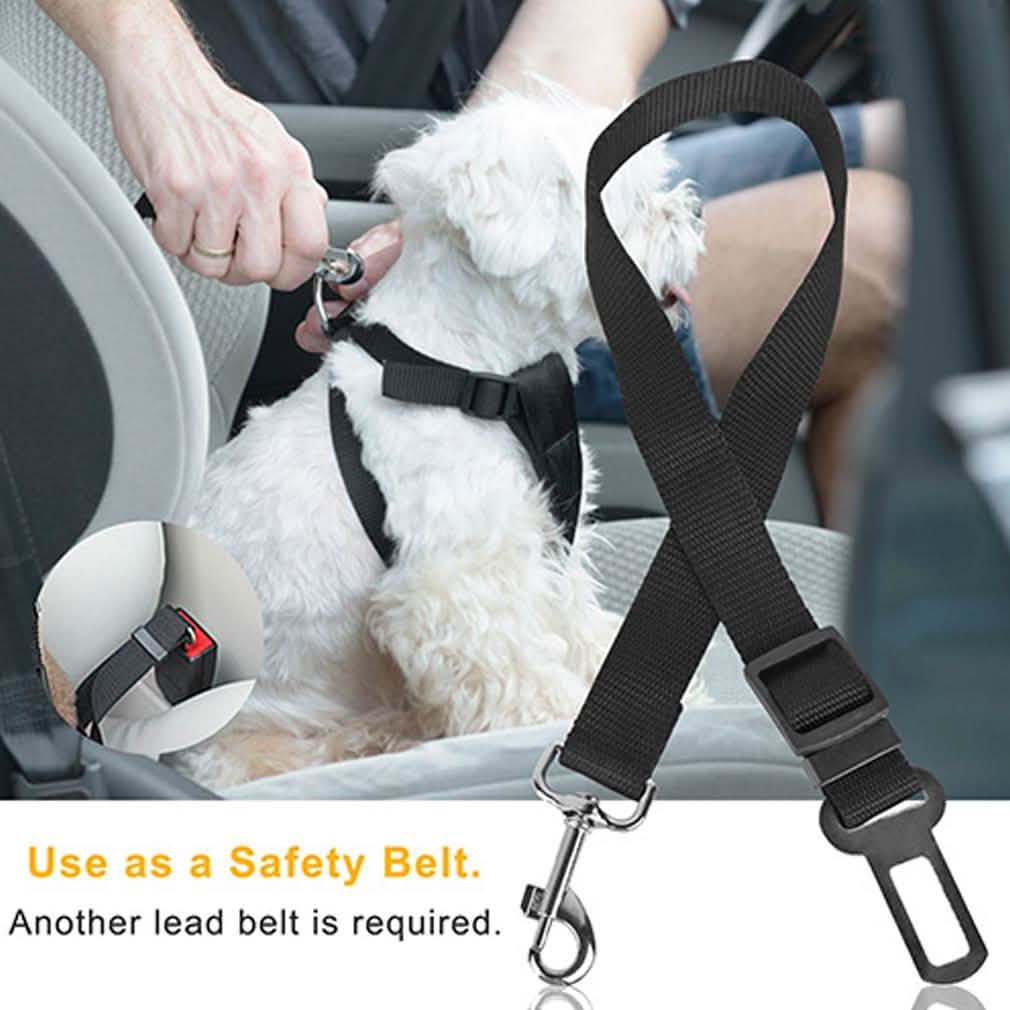 2-Pack: Multipurpose Pet Safety Vehicle Seat Belt Pet Supplies - DailySale