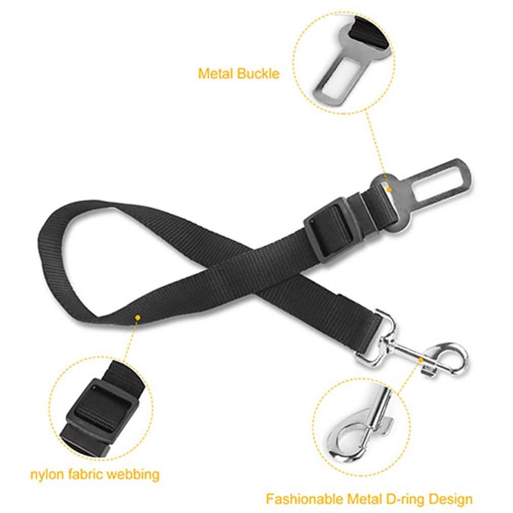 2-Pack: Multipurpose Pet Safety Vehicle Seat Belt Pet Supplies - DailySale