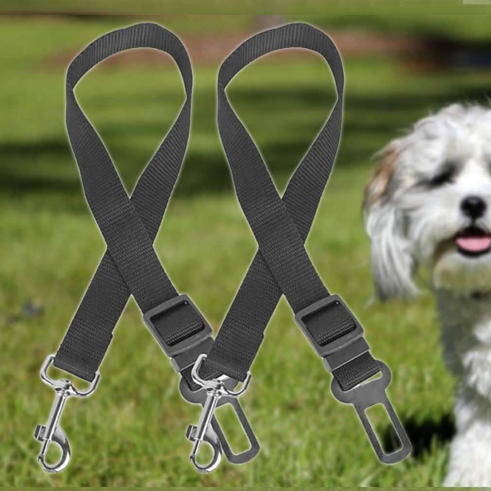 2-Pack: Multipurpose Pet Safety Vehicle Seat Belt Pet Supplies - DailySale