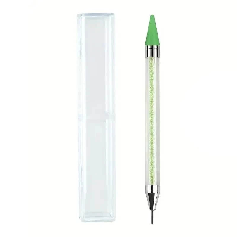 2-Pack: Nail Rhinestone Picker Dotting Tool Beauty & Personal Care Green - DailySale