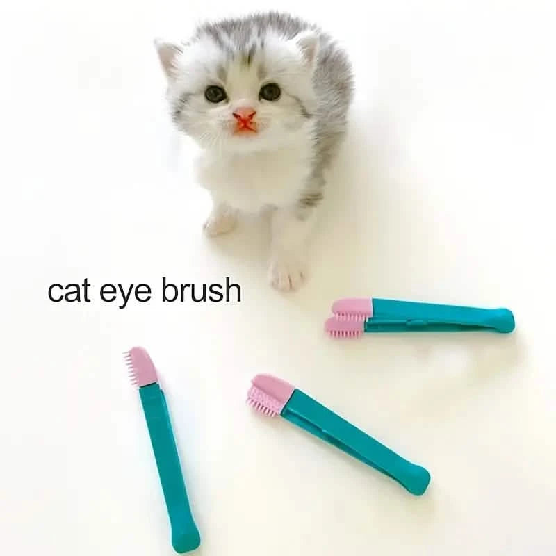 2-Pack: Pet Eye Comb Brush Pet Tear Stain Remover Comb Cleaning Grooming Tools Pet Supplies - DailySale