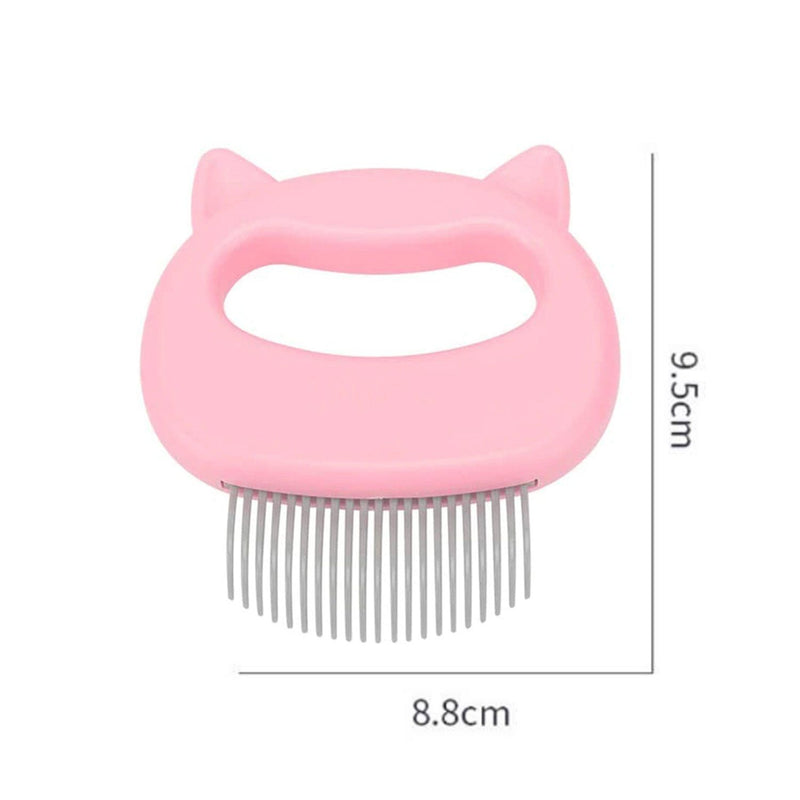 2-Pack: Pet Hair Removal And Massaging Shell Comb Brush For Grooming And Shedding Pet Supplies - DailySale