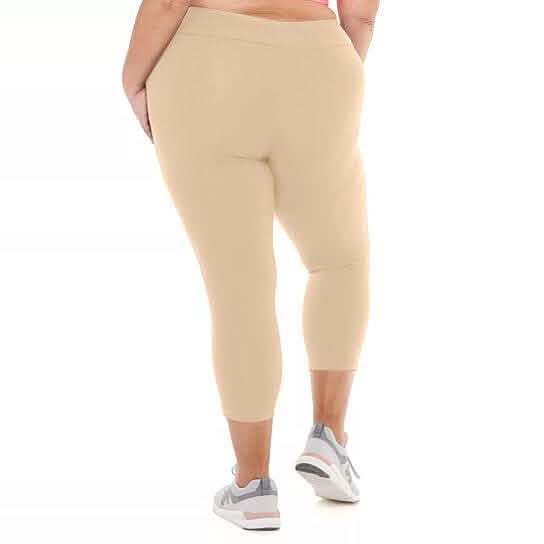 2-Pack: Plus Size Women's Ultra-Soft High Waisted Capri Leggings Women's Clothing - DailySale