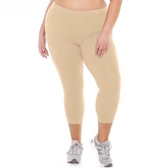 2-Pack: Plus Size Women's Ultra-Soft High Waisted Capri Leggings Women's Clothing - DailySale
