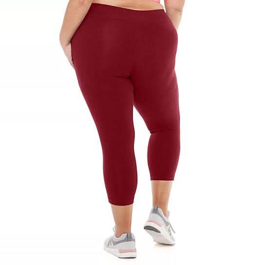 2-Pack: Plus Size Women's Ultra-Soft High Waisted Capri Leggings Women's Clothing - DailySale