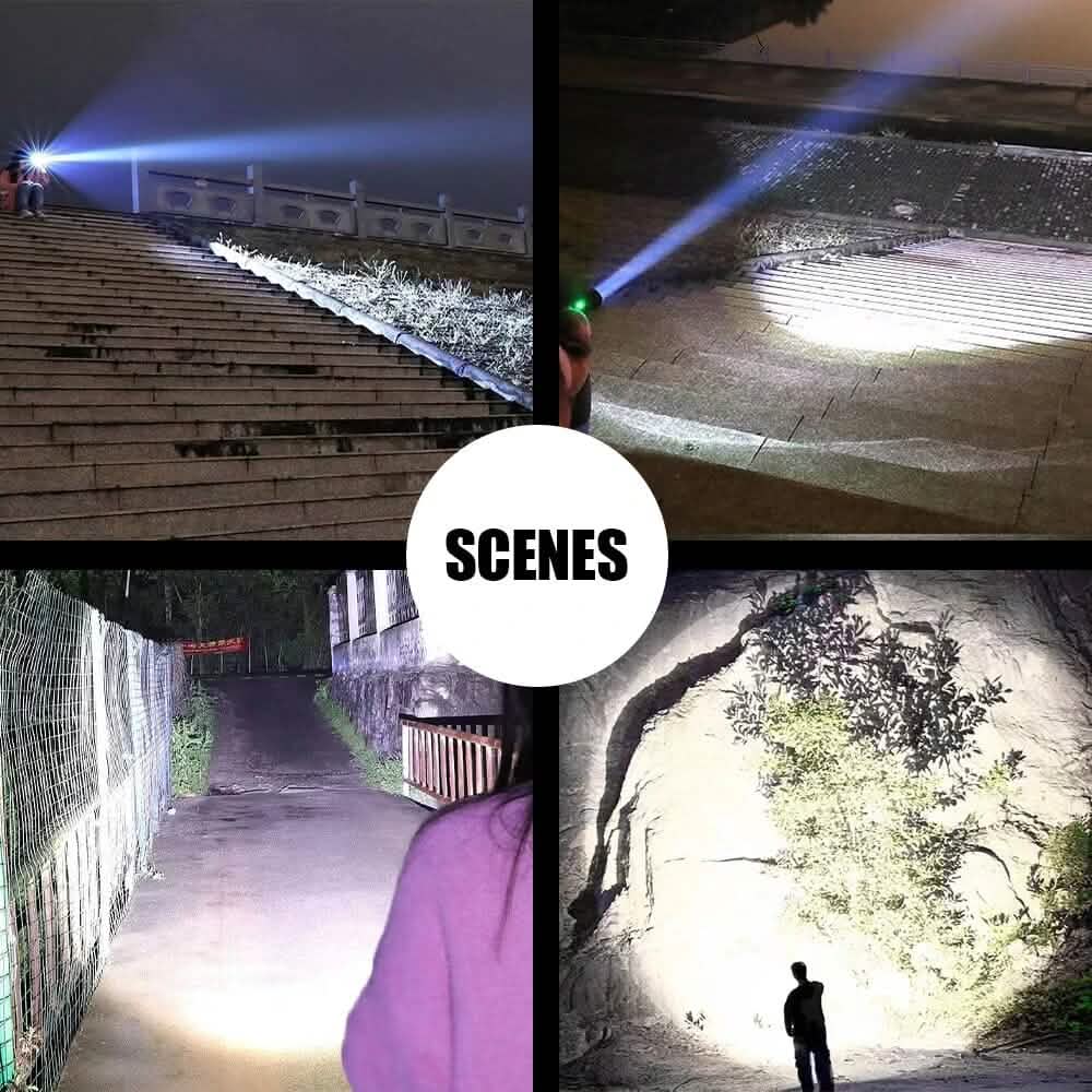 2-Pack: Portable and Multi-Functional Telescopic Zoomable Flashlight Sports & Outdoors - DailySale