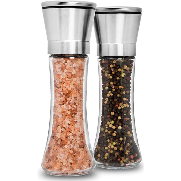 2-Pack: Premium Stainless Steel Salt and Pepper Grinder Kitchen Tools & Gadgets - DailySale