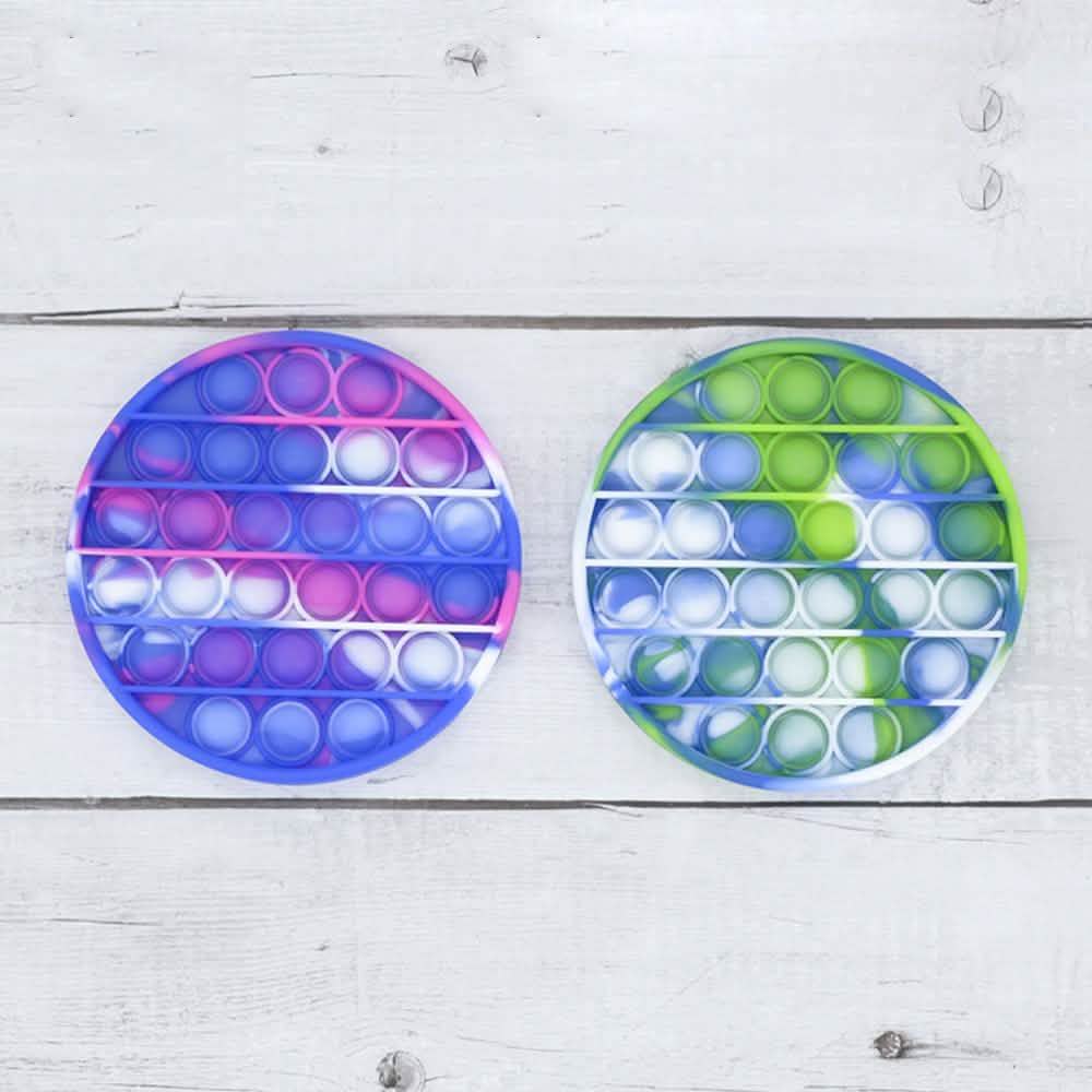2-Pack: Push Pop Fidget Anti-Stress Pads Wellness Tie-Dye - DailySale