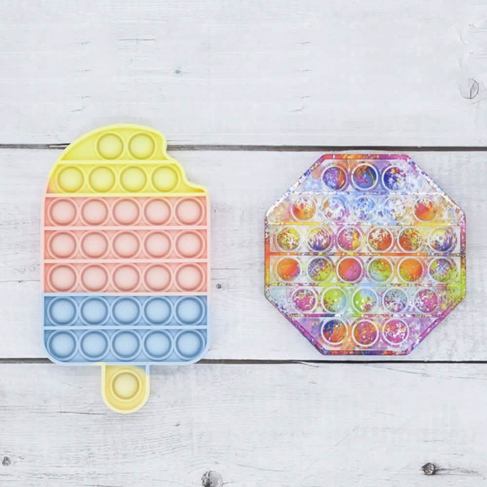 2-Pack: Push Pop Fidget Anti-Stress Pads Wellness Tropical - DailySale