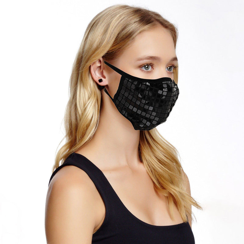 2-Pack: Reusable Fitted Fabric PVC Mask Face Masks & PPE - DailySale