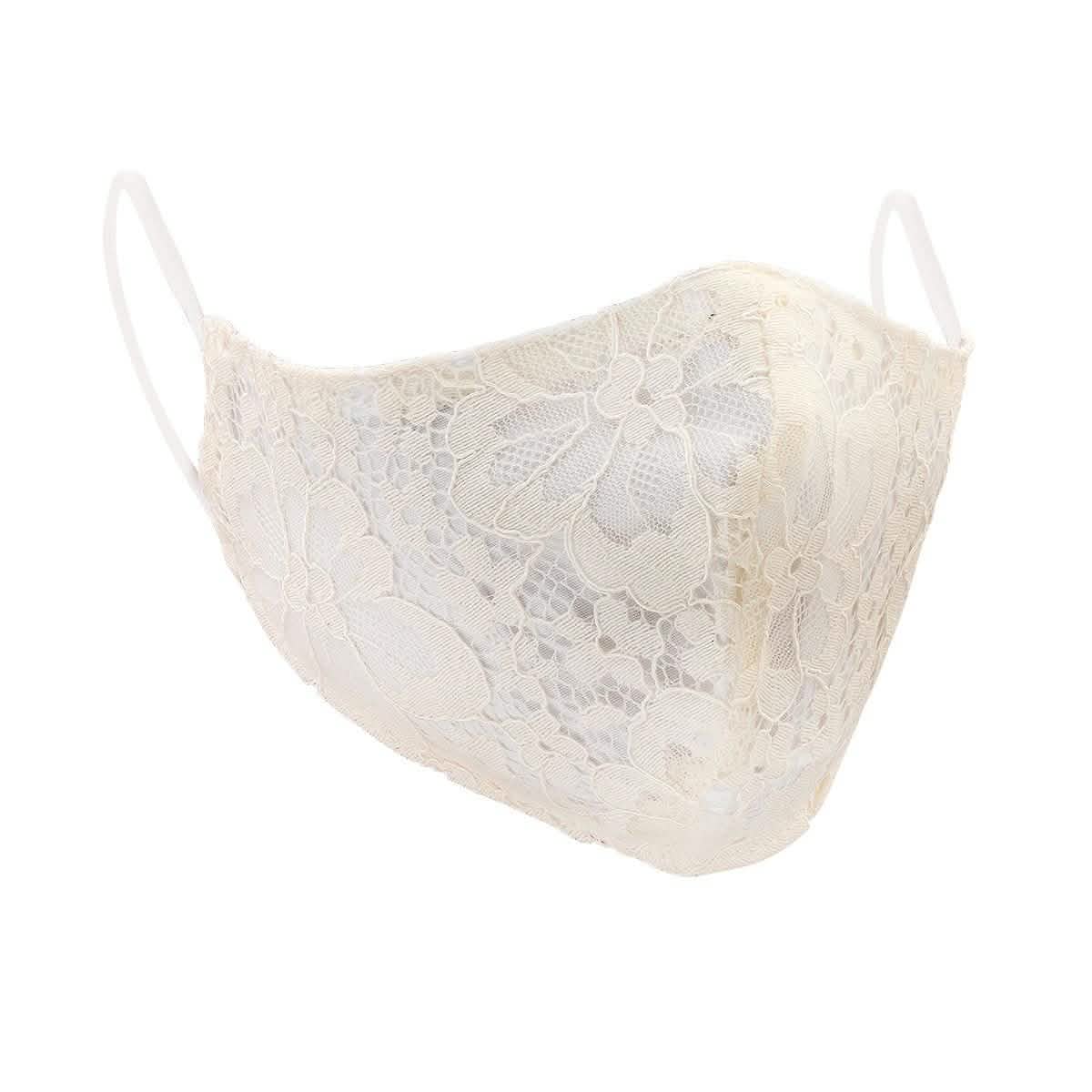 2-Pack: Reusable Washable Fitted Black and White Lace Face Mask Face Masks & PPE - DailySale