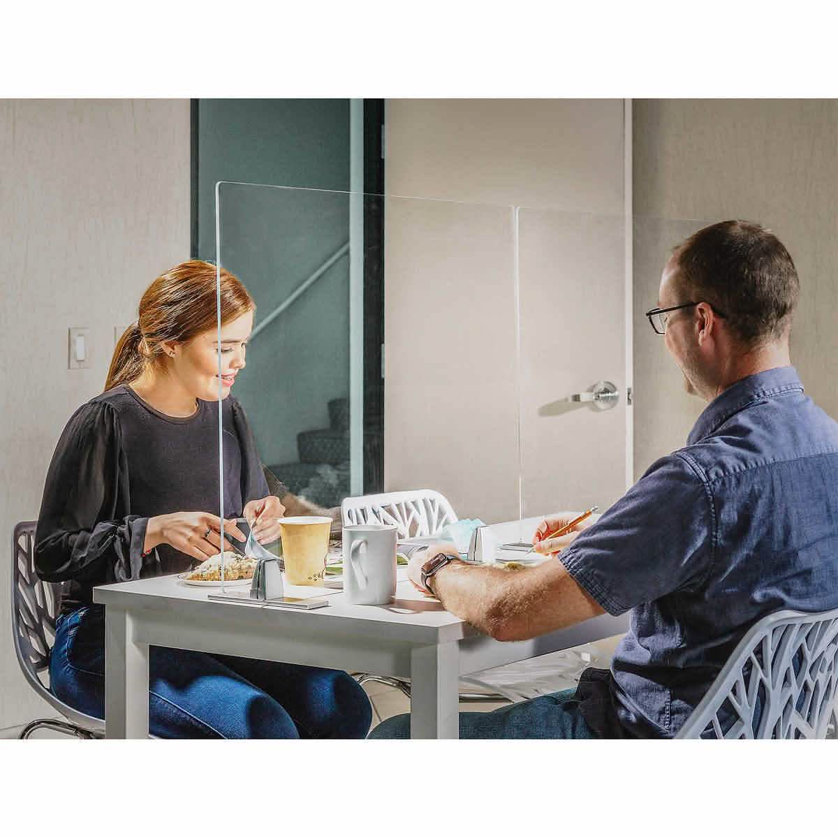 2-Pack: Seville Classics UltraShield Table Top Shield Face Masks & PPE - DailySale