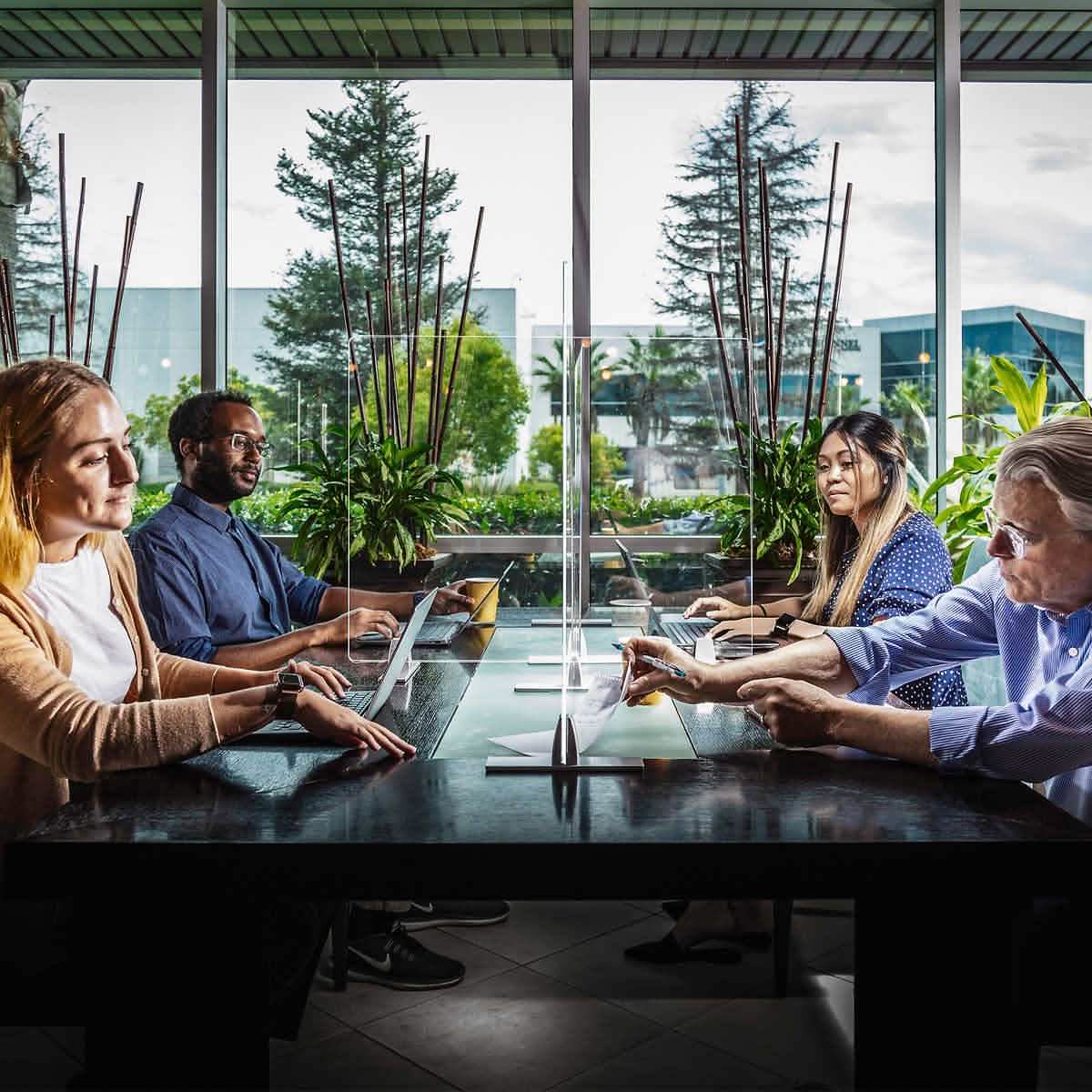 2-Pack: Seville Classics UltraShield Table Top Shield Face Masks & PPE - DailySale