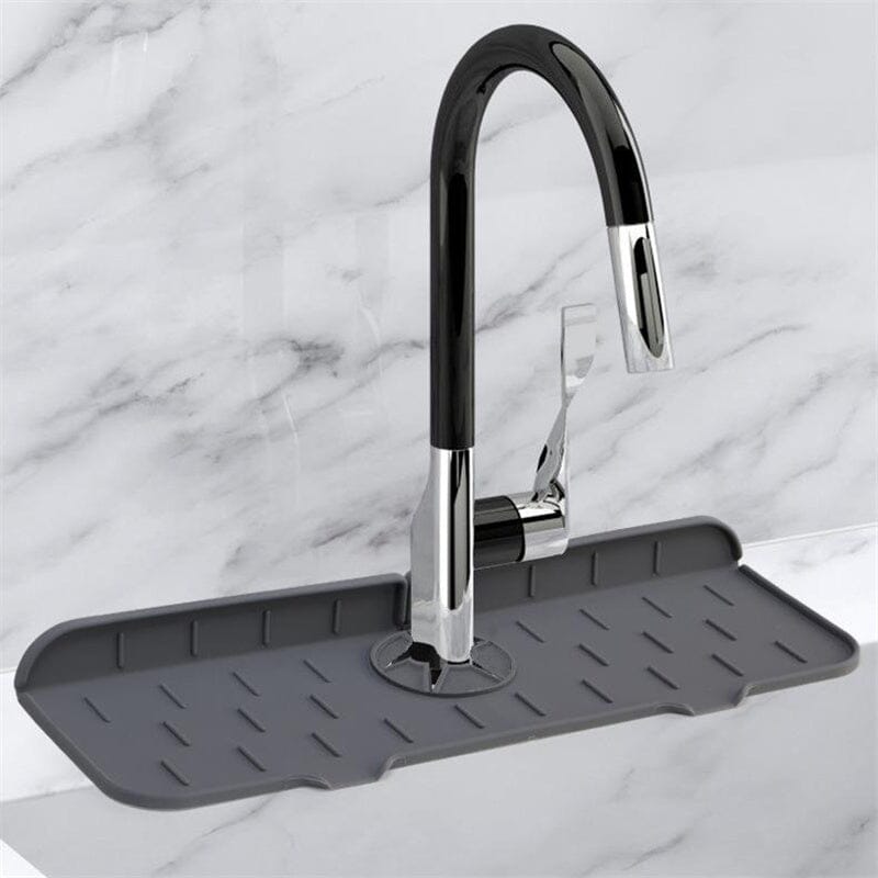 Kitchen Silicone Faucet Absorbent Mat Sink Splash Catcher Countertop  Protector Mat Draining Pad for Bathroom Kitchen Gadgets