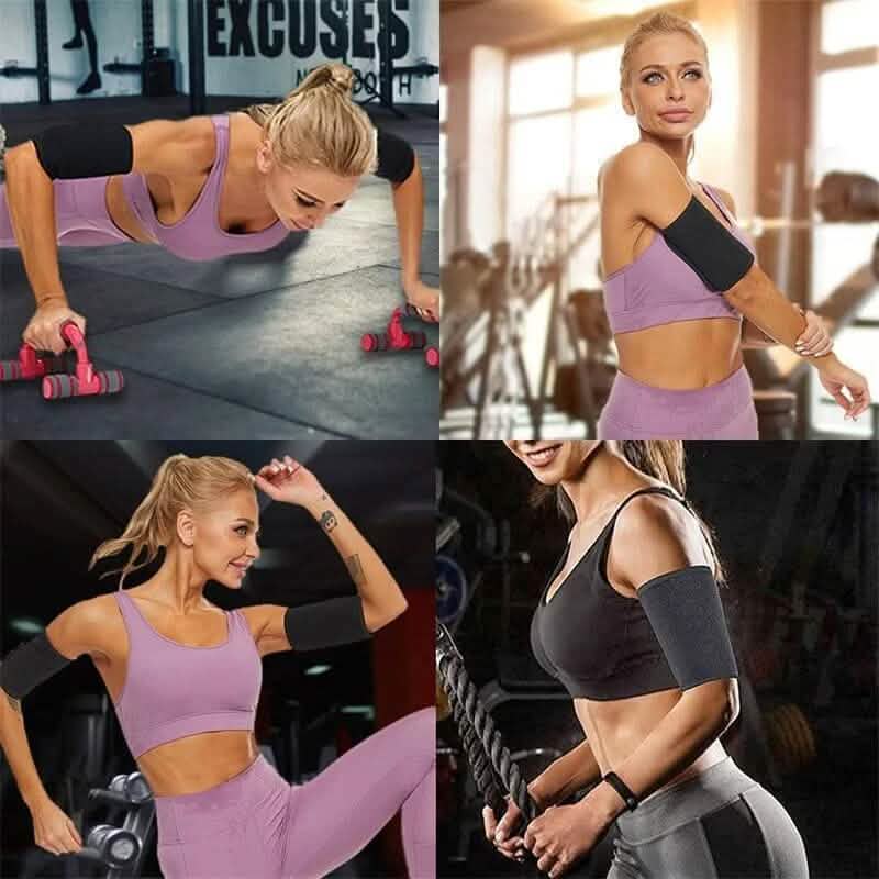 2-Pack: Slim Arm Trimmer Sauna Sweat Band For Women Fitness - DailySale
