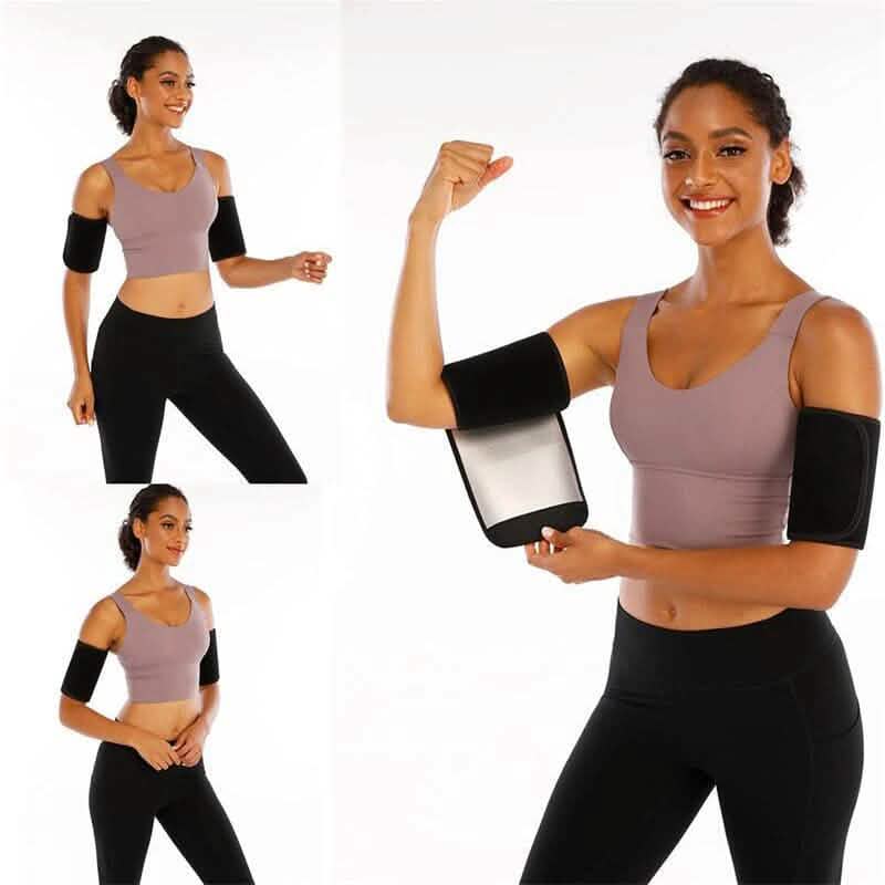 2-Pack: Slim Arm Trimmer Sauna Sweat Band For Women Fitness - DailySale