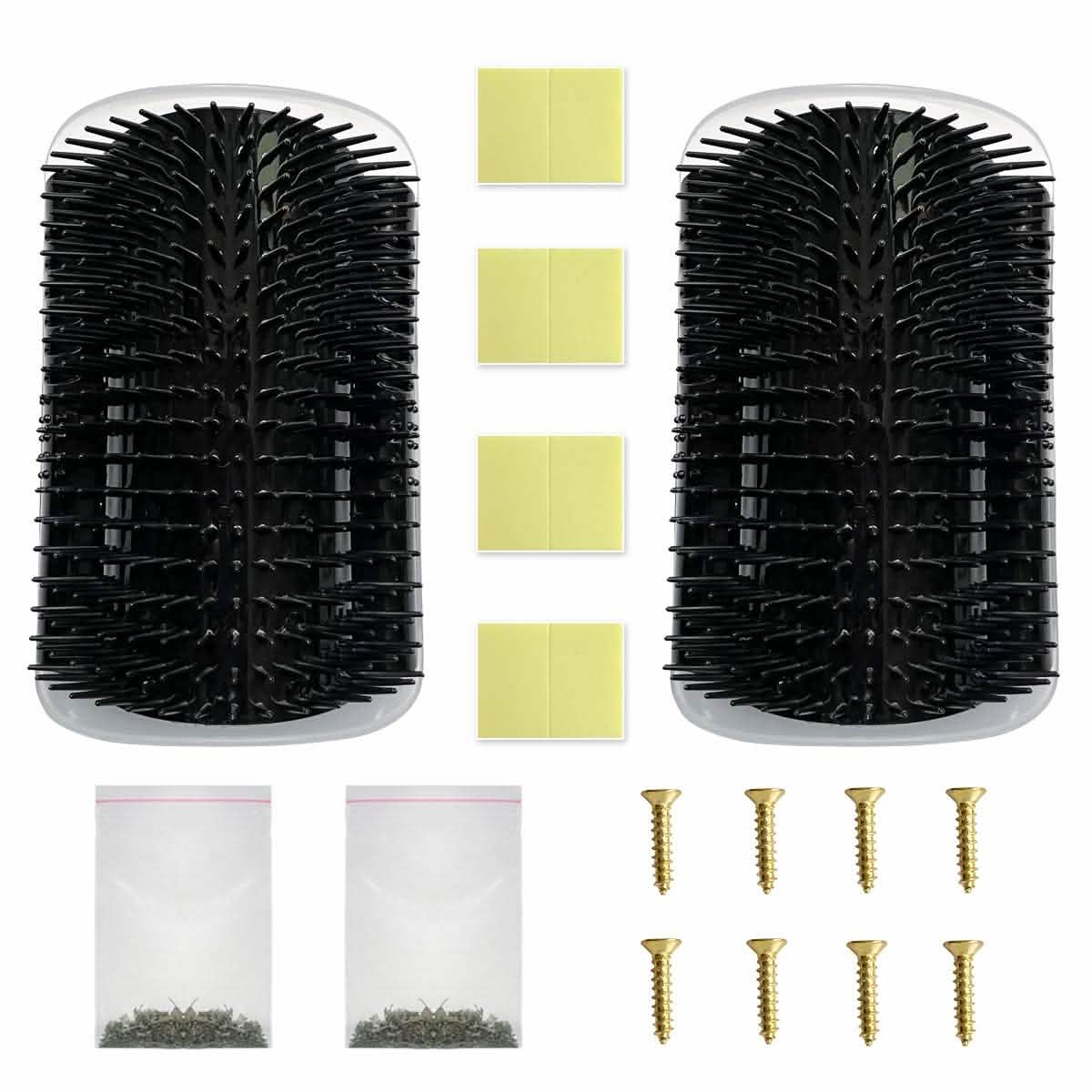 2-Pack: Soft Cat Corner Self Groomer Brush Pet Supplies - DailySale