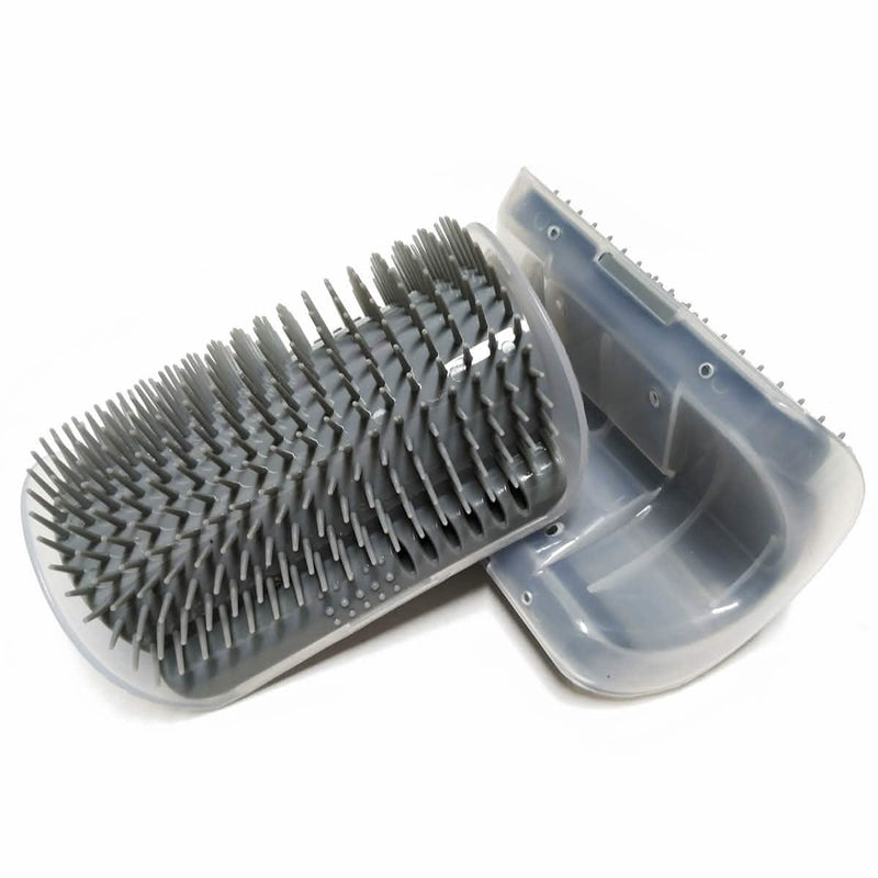 2-Pack: Soft Cat Corner Self Groomer Brush Pet Supplies Gray - DailySale