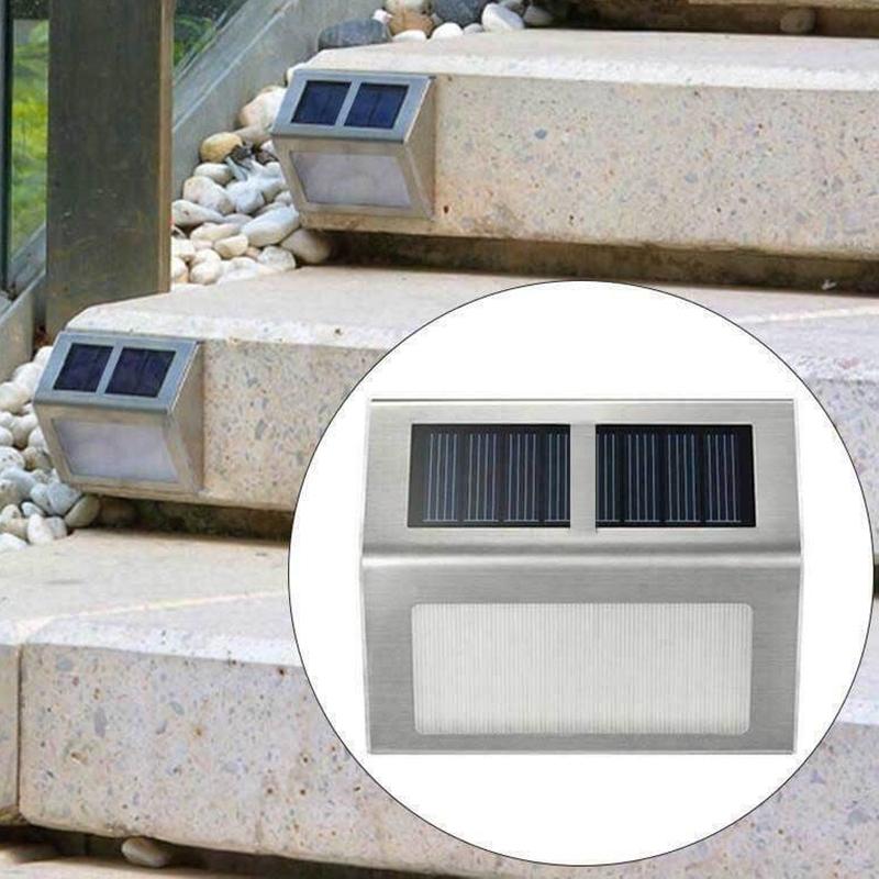 2 Pack: Solar Light 2 LEDs Wall Lamp Waterproof Security Light Home Lighting - DailySale