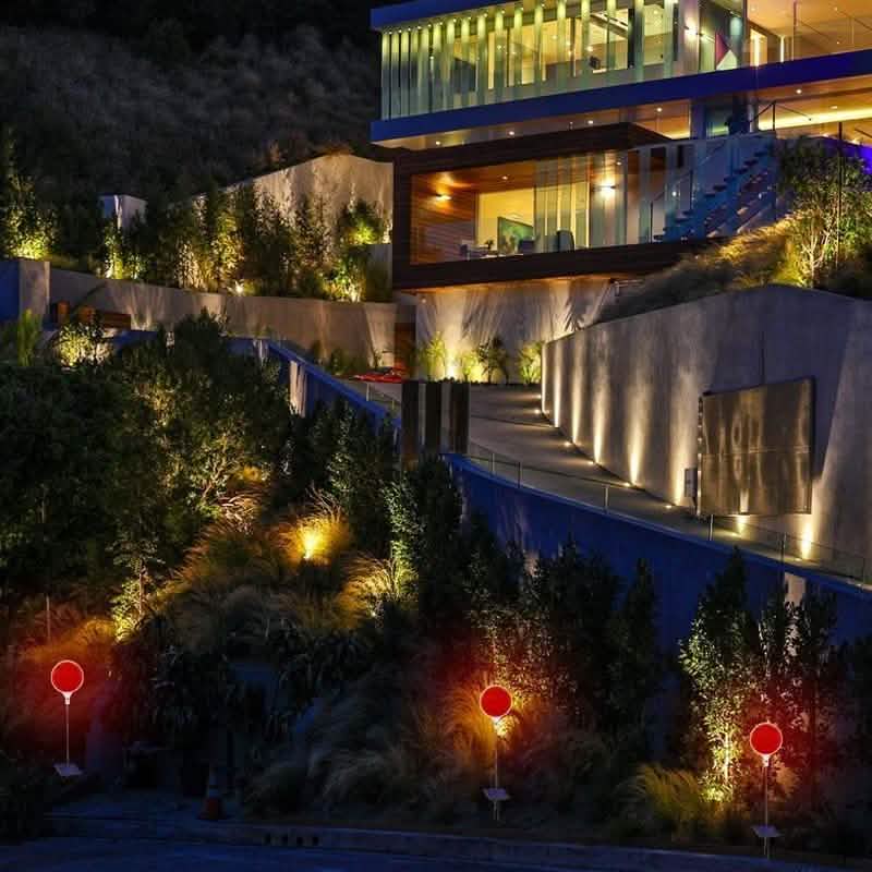 2 Pack: Solar Powered Driveway Spotter Home Lighting - DailySale