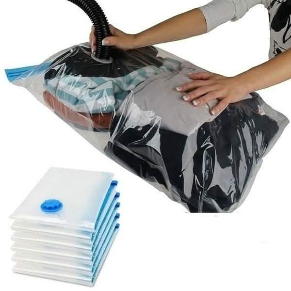 2-Pack: Space Saver Saving Storage Seal Vacuum Vac Bags Closet & Storage 40x50 - DailySale