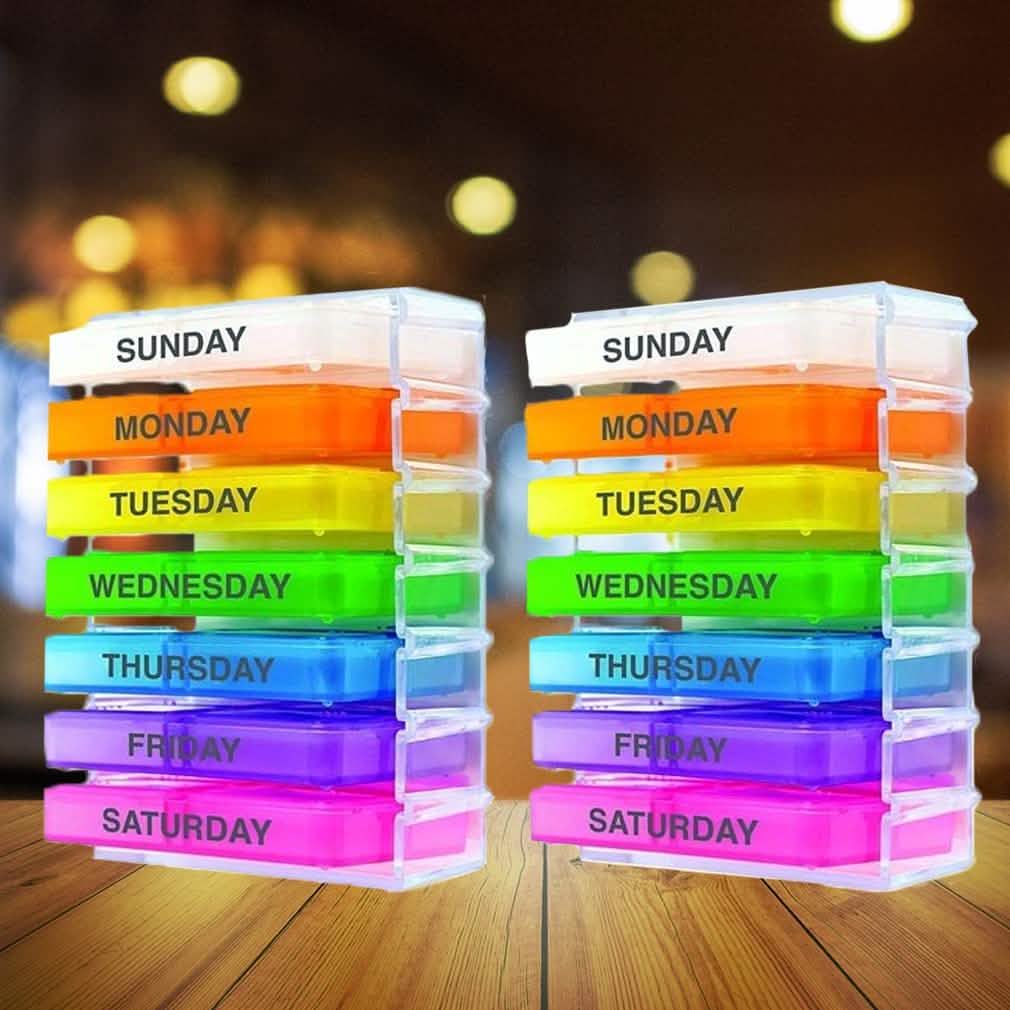 2-Pack: Spec Pill Seven-Day Pill Organizer System Wellness & Fitness - DailySale