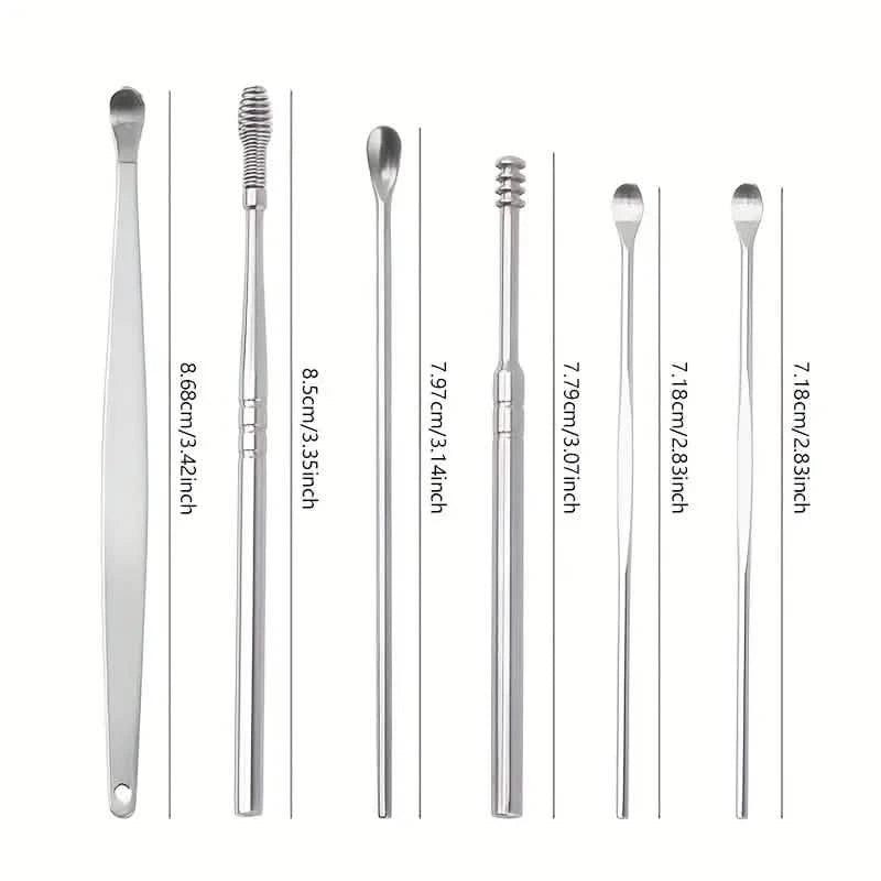 2-Pack: Stainless Steel Ear Pick Set Beauty & Personal Care - DailySale