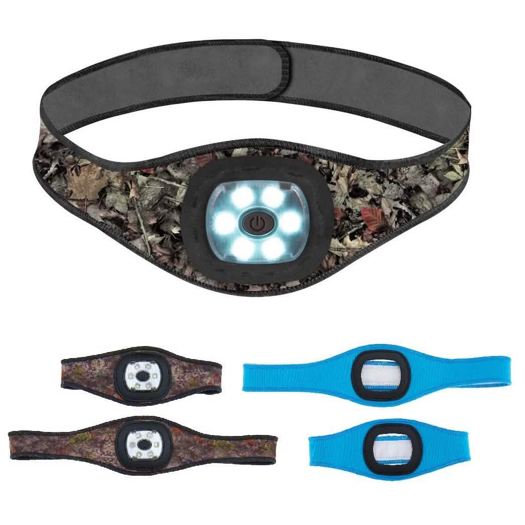 2-Pack: Stanley Rechargeable Ultra Bright Headband LED Lights with Armbands Sports & Outdoors - DailySale