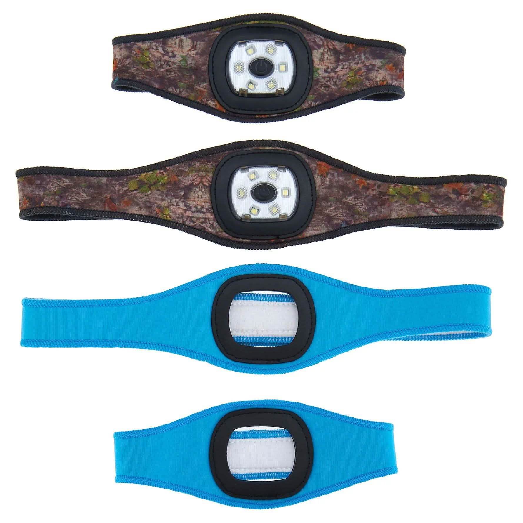 2-Pack: Stanley Rechargeable Ultra Bright Headband LED Lights with Armbands Sports & Outdoors - DailySale