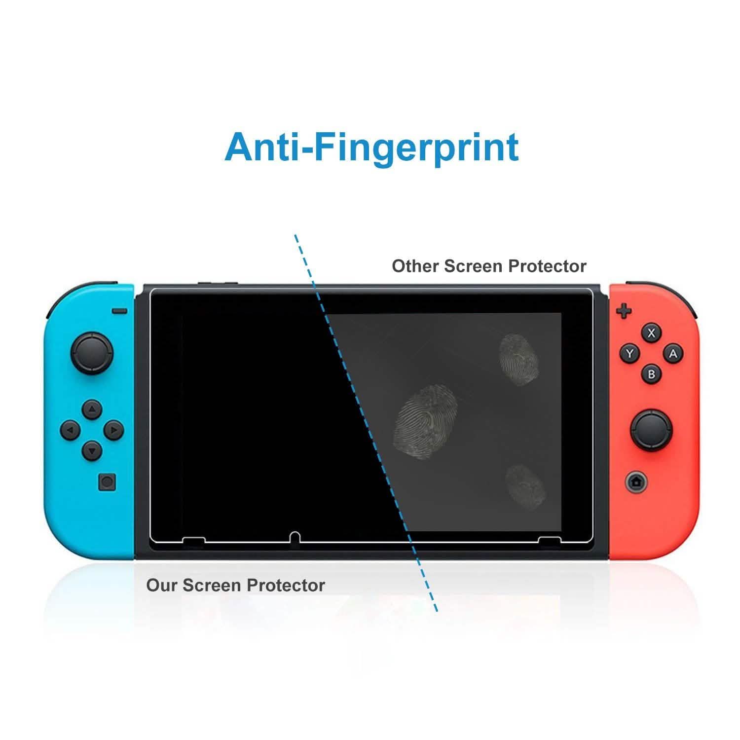 2-Pack: Tempered Glass Screen Protector for Nintendo Switch Video Games & Consoles - DailySale