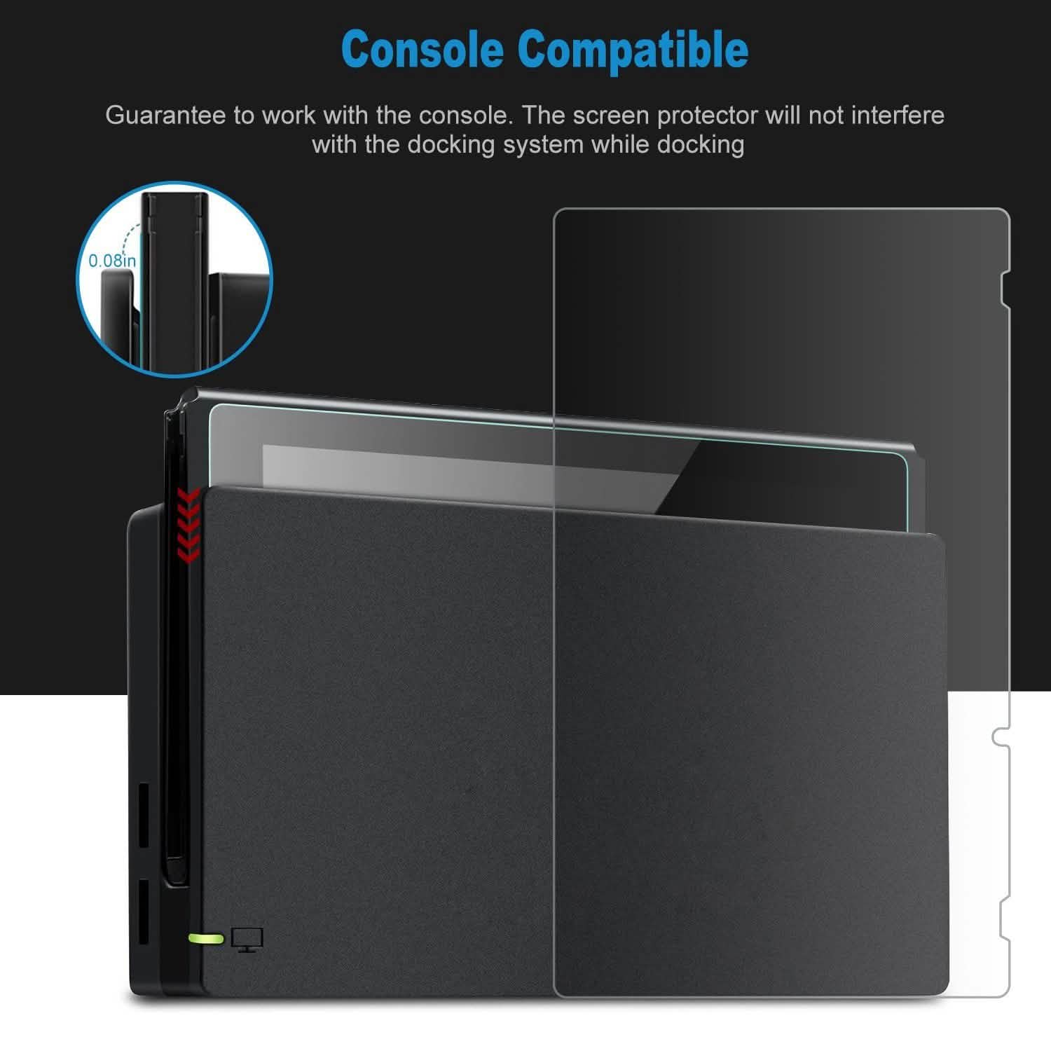 2-Pack: Tempered Glass Screen Protector for Nintendo Switch Video Games & Consoles - DailySale