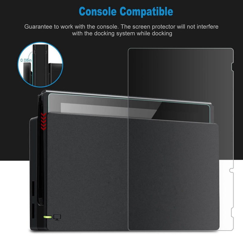 2-Pack: Tempered Glass Screen Protector for Nintendo Switch Video Games & Consoles - DailySale