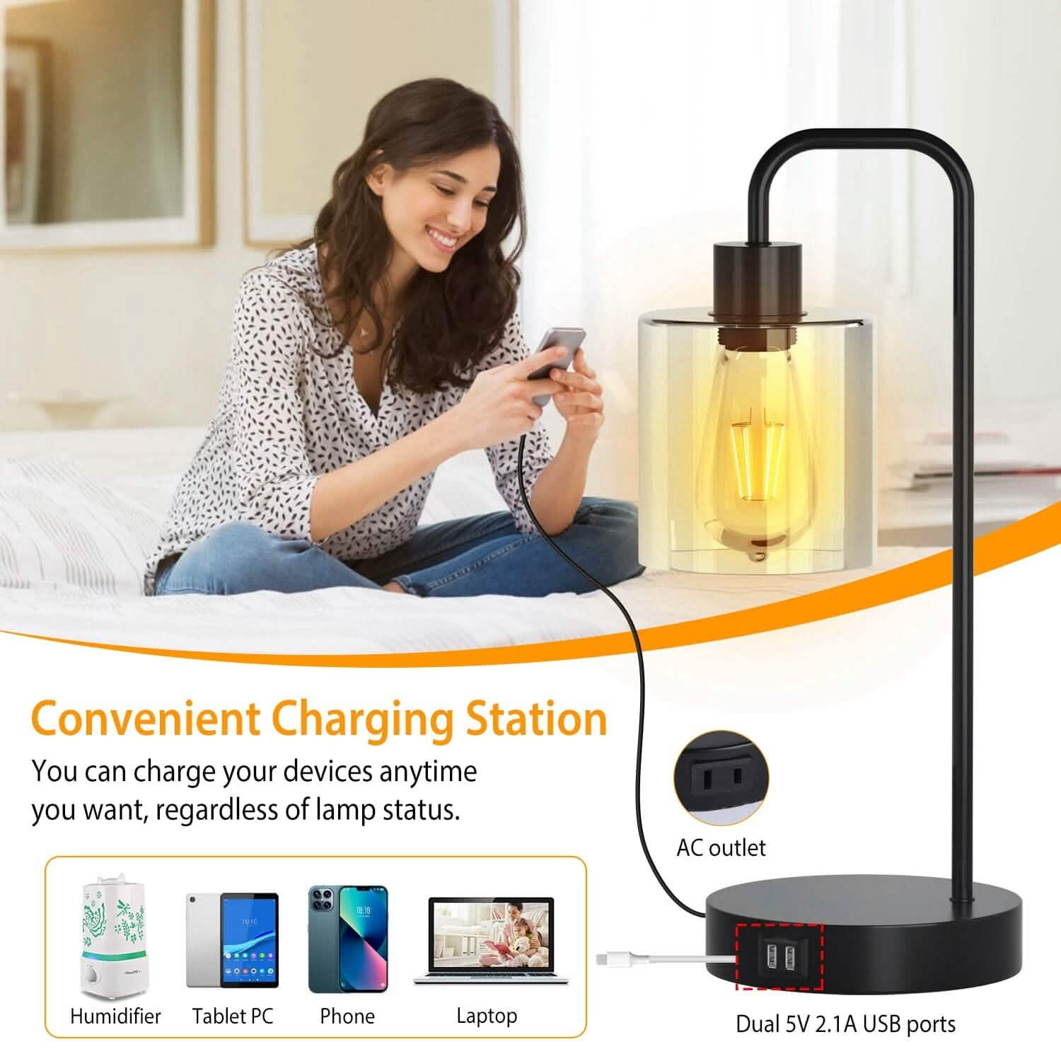 2-Pack: Touch Control Table Lamp Indoor Lighting - DailySale