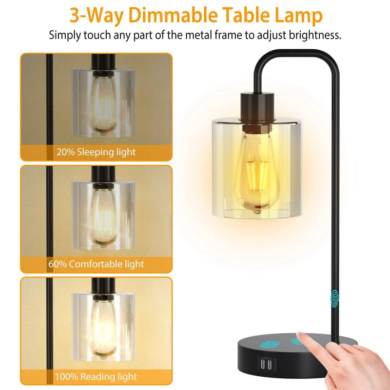 2-Pack: Touch Control Table Lamp Indoor Lighting - DailySale