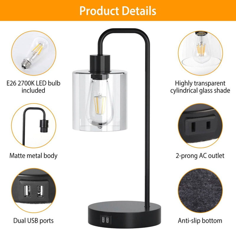 2-Pack: Touch Control Table Lamp Indoor Lighting - DailySale